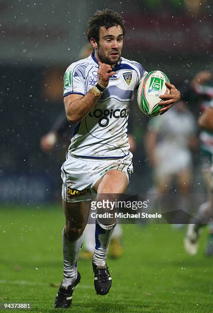Morgan Parra of Clermont in action during the ASM Clermont Auvergne v Leicester Tigers Heineken Cup Pool 3 match at the Stade Marcel Michelin on...