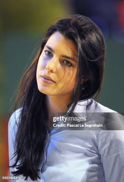 Charlotte Casiraghi attends the Gucci Grand Prix, International Jumping Competition presented by Equidia at Paris Nord Villepinte on December 13,...