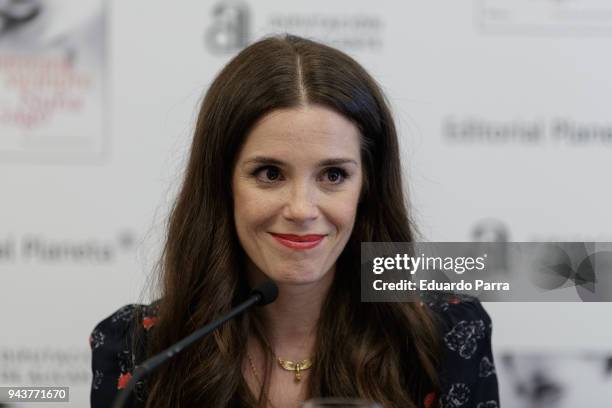 Actress and writer Nuria Gago attends the 'Quiereme Siempre' book presentation at Intercontinental hotel on April 9, 2018 in Madrid, Spain.