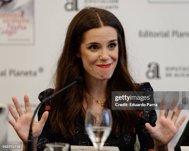 Actress and writer Nuria Gago attends the 'Quiereme Siempre' book presentation at Intercontinental hotel on April 9, 2018 in Madrid, Spain.