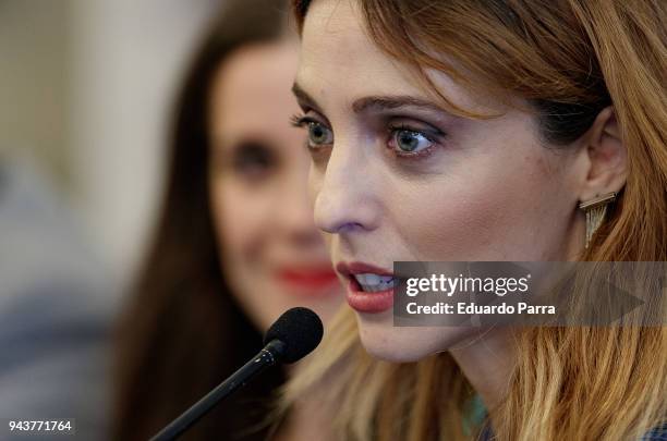 Actress and writer Leticia Dolera and actress and writer Nuria Gago attend the 'Quiereme Siempre' book presentation at Intercontinental hotel on...