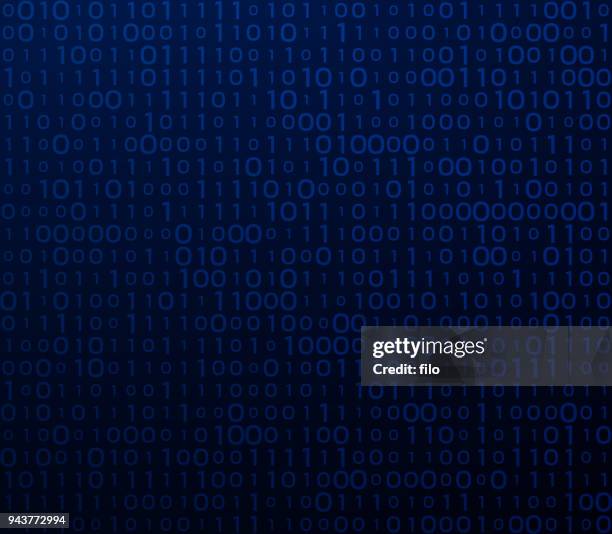 binary data code background - binary data stream stock illustrations
