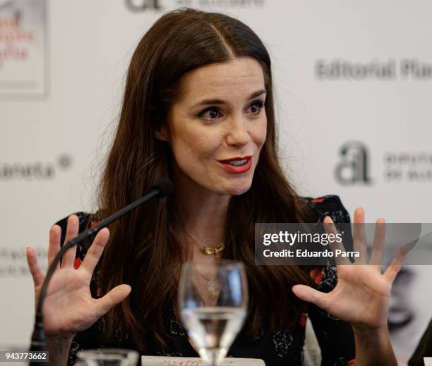 Actress and writer Nuria Gago attends the 'Quiereme Siempre' book presentation at Intercontinental hotel on April 9, 2018 in Madrid, Spain.