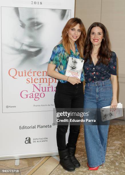 Actress and writer Leticia Dolera and actress and writer Nuria Gago attend the 'Quiereme Siempre' book presentation at Intercontinental hotel on...