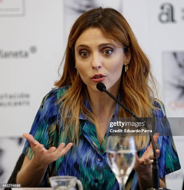 Actress and writer Leticia Dolera attends the 'Quiereme Siempre' book presentation at Intercontinental hotel on April 9, 2018 in Madrid, Spain.