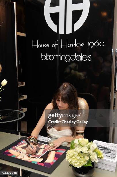 Nicole Richie launches the House of Harlow 1960 Holiday Collection at Bloomingdale's South Coast Plaza on December 12, 2009 in Costa Mesa, California.