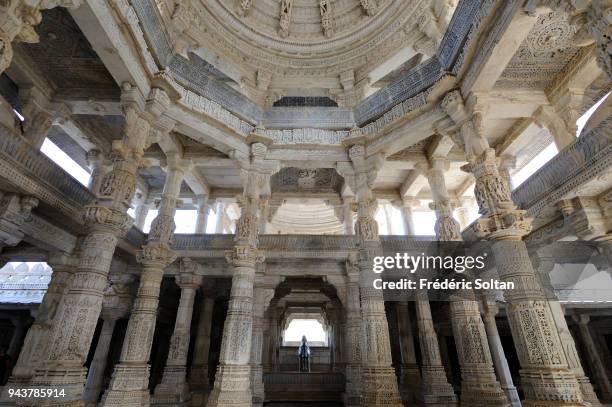 The Jain temple at Ranakpur. The renowned Jain temple at Ranakpur is dedicated to Adinatha in Rajasthan on March 10, 2017 in India.