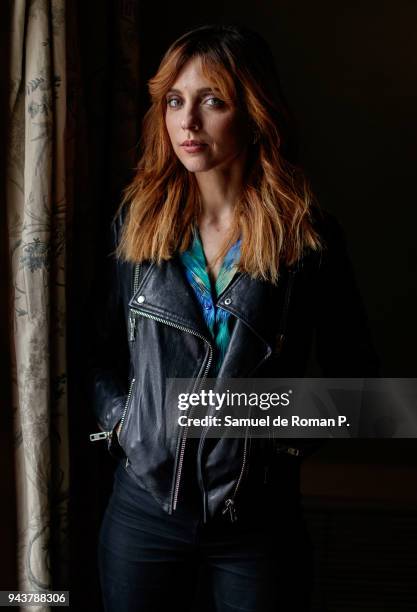 Actress, writer and director Leticia Dolera attends at portrait session at Intercontinental hotel on April 9, 2018 in Madrid, Spain.