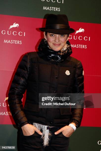 Marion Cotillard attends the International Gucci Masters Competition - Day 4 at Paris Nord Villepinte on December 13, 2009 in Paris, France.