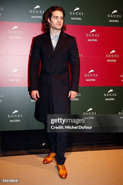 Henri Cavill attends the International Gucci Masters Competition - Day 4 at Paris Nord Villepinte on December 13, 2009 in Paris, France.