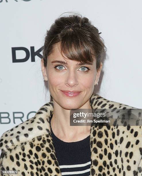 Actress Amanda Peet attends the Cinema Society and DKNY Men screening of "Brothers" at the SVA Theater on November 22, 2009 in New York City.