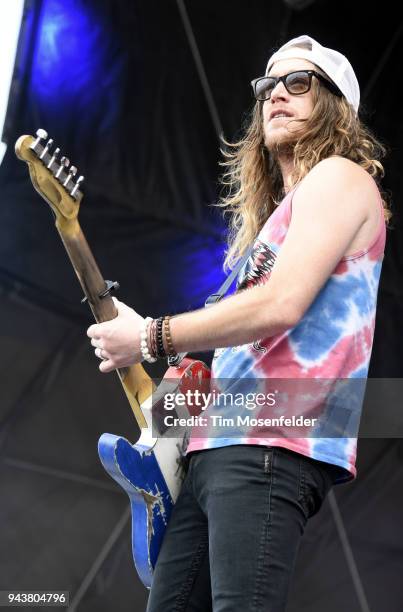 Jaren Johnston of The Cadillac Three performs during the 2018 Tortuga Music Festival on April 8, 2018 in Fort Lauderdale, Florida.