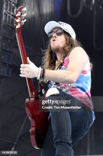 Jaren Johnston of The Cadillac Three performs during the 2018 Tortuga Music Festival on April 8, 2018 in Fort Lauderdale, Florida.