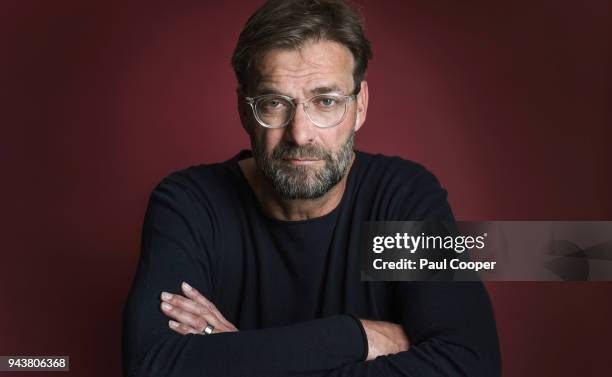 Football manager Jurgen Klopp is photographed for Telegraph on March 29, 2018 in Liverpool, England.