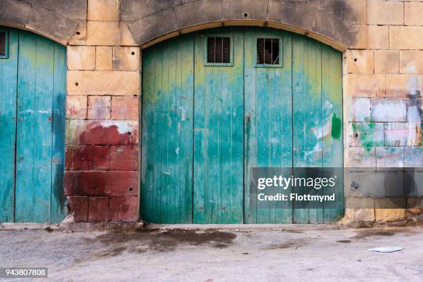 doors of gozo, malta - island of gozo mgarr stock pictures, royalty-free photos & images