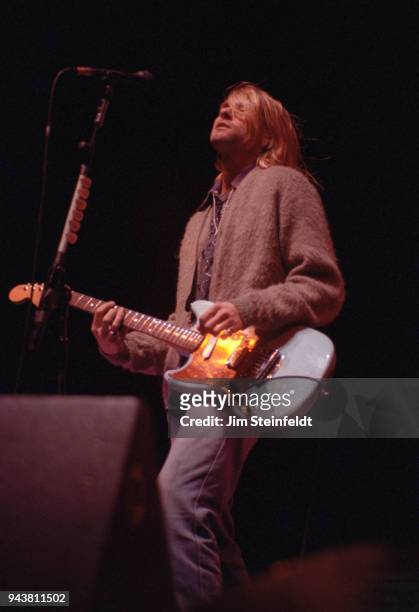 Nirvana performs at the Roy Wilkins Auditorium in St. Paul, Minnesota on December 10, 1993.