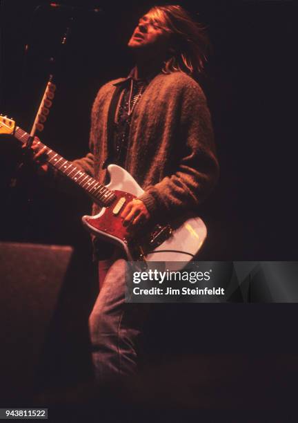 Nirvana performs at the Roy Wilkins Auditorium in St. Paul, Minnesota on December 10, 1993.