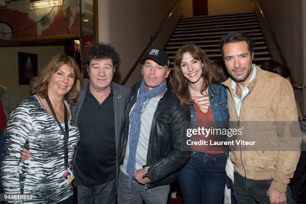 Laurence Charlebois, Robert Charlebois, Laurent Baffie, Doria Tillier and Nicolas Bedos attend Robert Charlebois Performs for 50th years of Songs at...