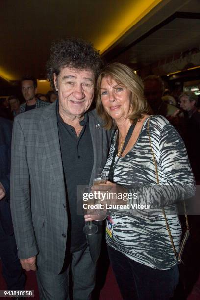 Robert Charlebois and Laurence Charlebois celebrate them 41th Wedding Anniversary during Robert Charlebois Performs for 50th years of Songs at Le...