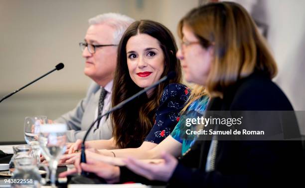 Actress Nuria Gago attends 'Quiereme Siempre' book presentation as 'Azorin De Novela' Award Winner on April 9, 2018 in Madrid, Spain.