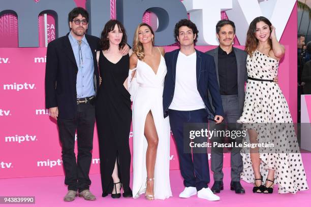 Ariadna Gil, Sofia Sisniega,Alfonso Dosal,Gael Garcia Bernal and Paulina Davila attend "Aqui En La Tierra" and "Il Cacciatore" screening during the...