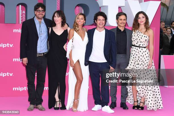 Ariadna Gil, Sofia Sisniega,Alfonso Dosal,Gael Garcia Bernal and Paulina Davila attend "Aqui En La Tierra" and "Il Cacciatore" screening during the...