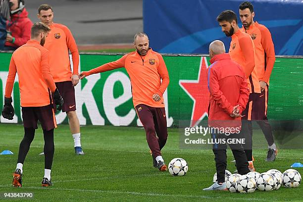 Iniesta Muscles Andres Iniesta Champions League Photos and Premium High Res Pictures ...