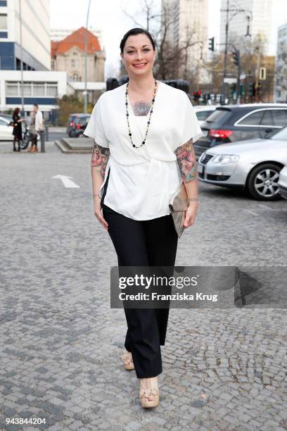 Lina van de Mars attends the Victress Awards gala on April 9, 2018 in Berlin, Germany.