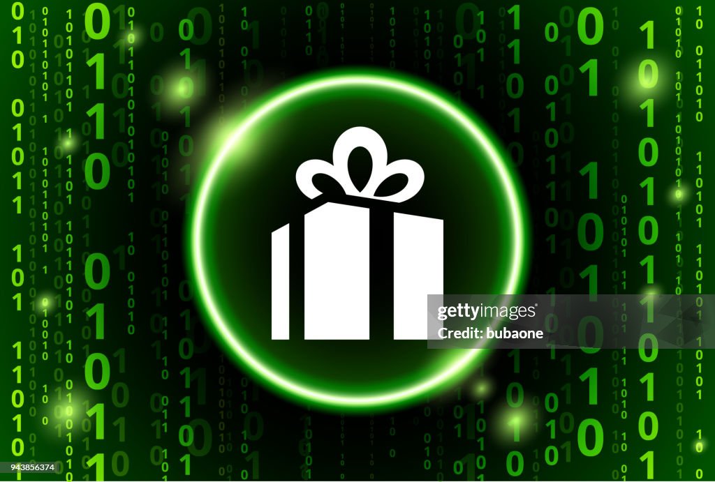 Box Shaped Code Gift Box Binary Code Vector Pattern Background High-Res Vector Graphic ...