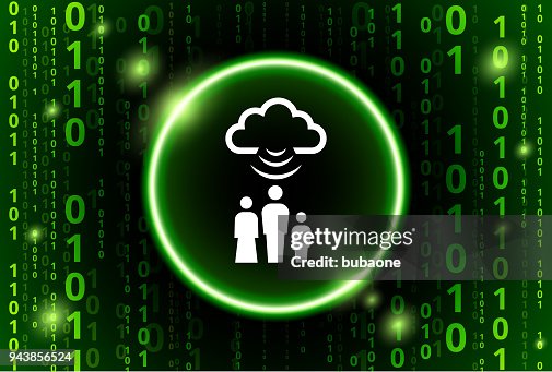 Family Cloud Computing Binary Code Vector Pattern Background Family Cloud Computing Binary Code Vector Pattern Background