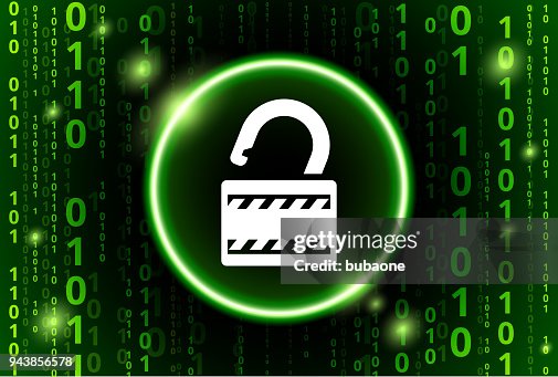Security Lock Binary Code Vector Pattern Background Security Lock Binary Code Vector Pattern Background