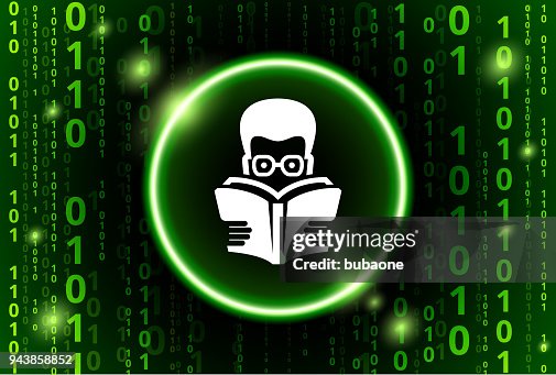Reading Book Binary Code Vector Pattern Background Reading Book Binary Code Vector Pattern Background