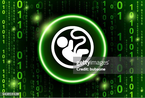 Fetus Binary Code Vector Pattern Background Fetus Binary Code Vector Pattern Background