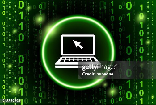 Laptop Computer Binary Code Vector Pattern Background Laptop Computer Binary Code Vector Pattern Background