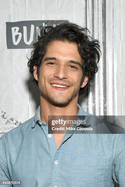 Actor Tyler Posey of Blumhouse's "Truth or Dare" visits Build Studio on April 9, 2018 in New York City.