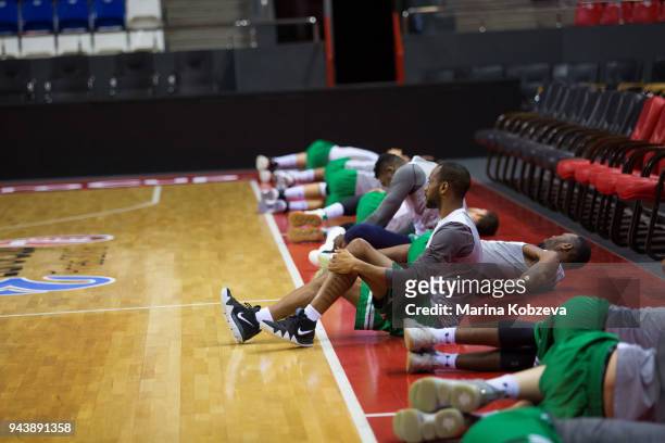 Stanton Kidd, #0 of Darussafaka Istanbul in action during the 7DAYS EuroCup Basketball Finals Darussafaka Istanbul Training Session at Basket Hall on...