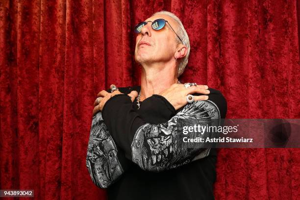 Musician Dee Snider visits the SiriusXM Studios on April 9, 2018 in New York City.
