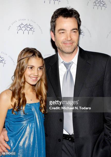 Emerson Rose Tenney and Jon Tenney attend the New York Stage and Film's annual gala at The Plaza Hotel on December 13, 2009 in New York City.