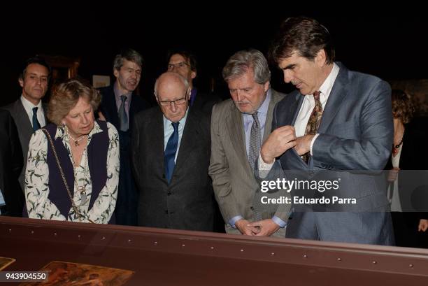 Princess Norberta of Liechtenstein and Minister of Culture Inigo Mendez de Vigo attend the 'Rubens. Painter of sketches' inauguration at El Prado...