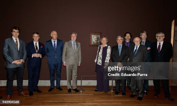 Princess Norberta of Liechtenstein and Minister of Culture Inigo Mendez de Vigo attend the 'Rubens. Painter of sketches' inauguration at El Prado...