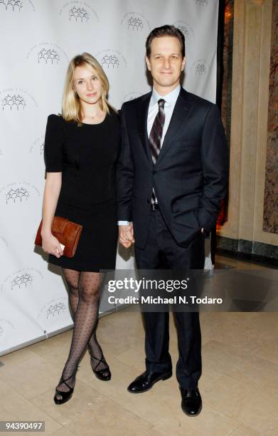 Sophie Flack and Josh Charles attend the New York Stage and Film's annual gala at The Plaza Hotel on December 13, 2009 in New York City.