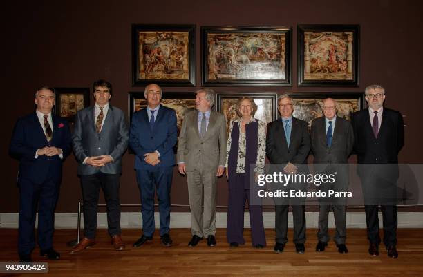 Princess Norberta of Liechtenstein and Minister of Culture Inigo Mendez de Vigo attend the 'Rubens. Painter of sketches' inauguration at El Prado...