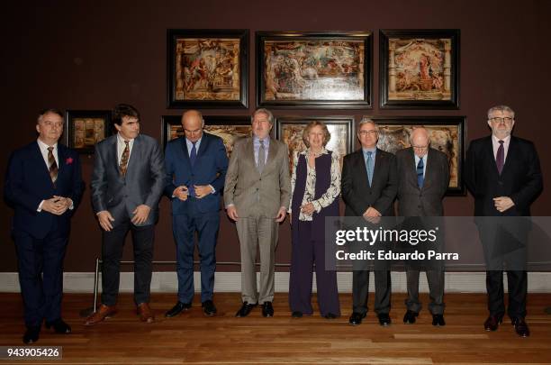 Princess Norberta of Liechtenstein and Minister of Culture Inigo Mendez de Vigo attend the 'Rubens. Painter of sketches' inauguration at El Prado...