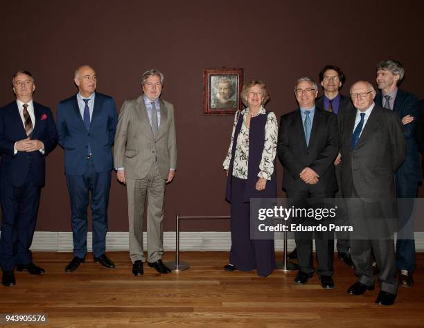 Princess Norberta of Liechtenstein and Minister of Culture Inigo Mendez de Vigo attend the 'Rubens. Painter of sketches' inauguration at El Prado...