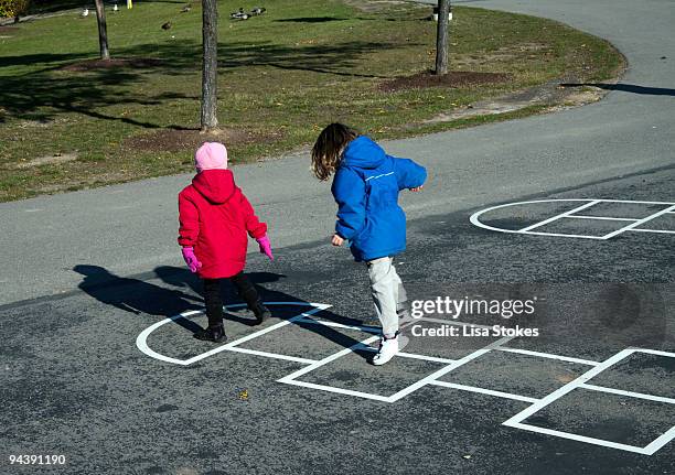 hopscotch - lisa stokes stock pictures, royalty-free photos & images