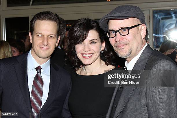 Actors Josh Charles, Julianna Margulies and Terry Kinney attend the New York Stage and Film's annual gala at The Plaza Hotel on December 13, 2009 in...
