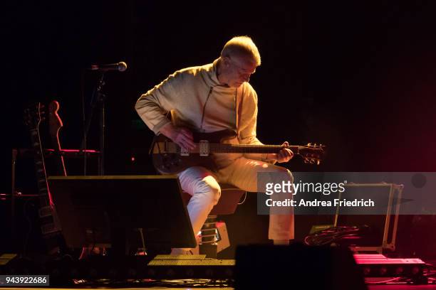 Achim Reichel performs live on stage during a concert at Admiralspalast on April 09, 2018 in Berlin, Germany.