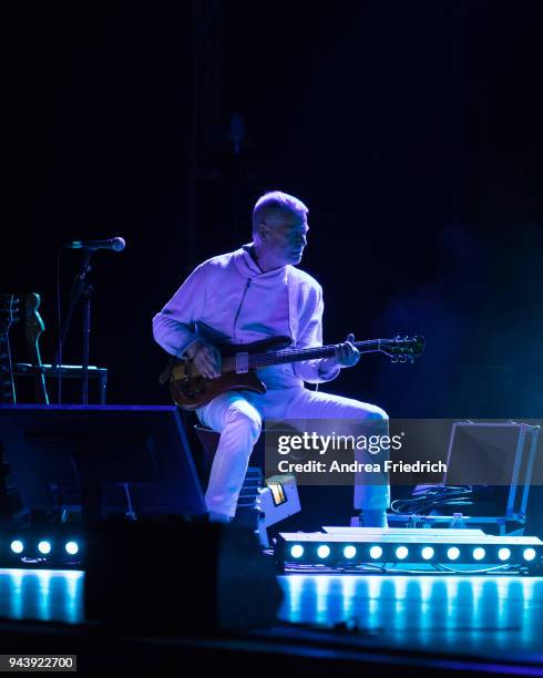 Achim Reichel performs live on stage during a concert at Admiralspalast on April 09, 2018 in Berlin, Germany.