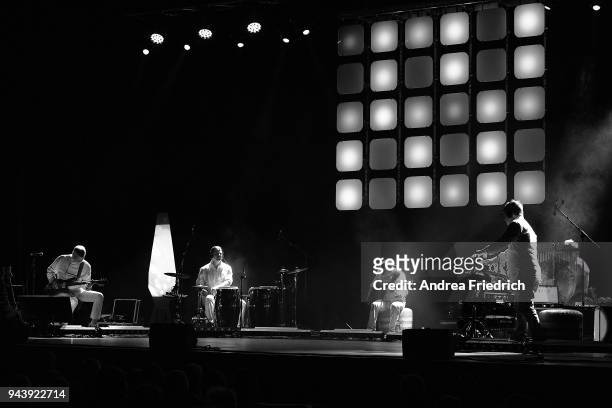 Achim Reichel performs live on stage during a concert at Admiralspalast on April 09, 2018 in Berlin, Germany.