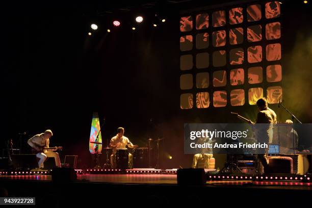 Achim Reichel performs live on stage during a concert at Admiralspalast on April 09, 2018 in Berlin, Germany.